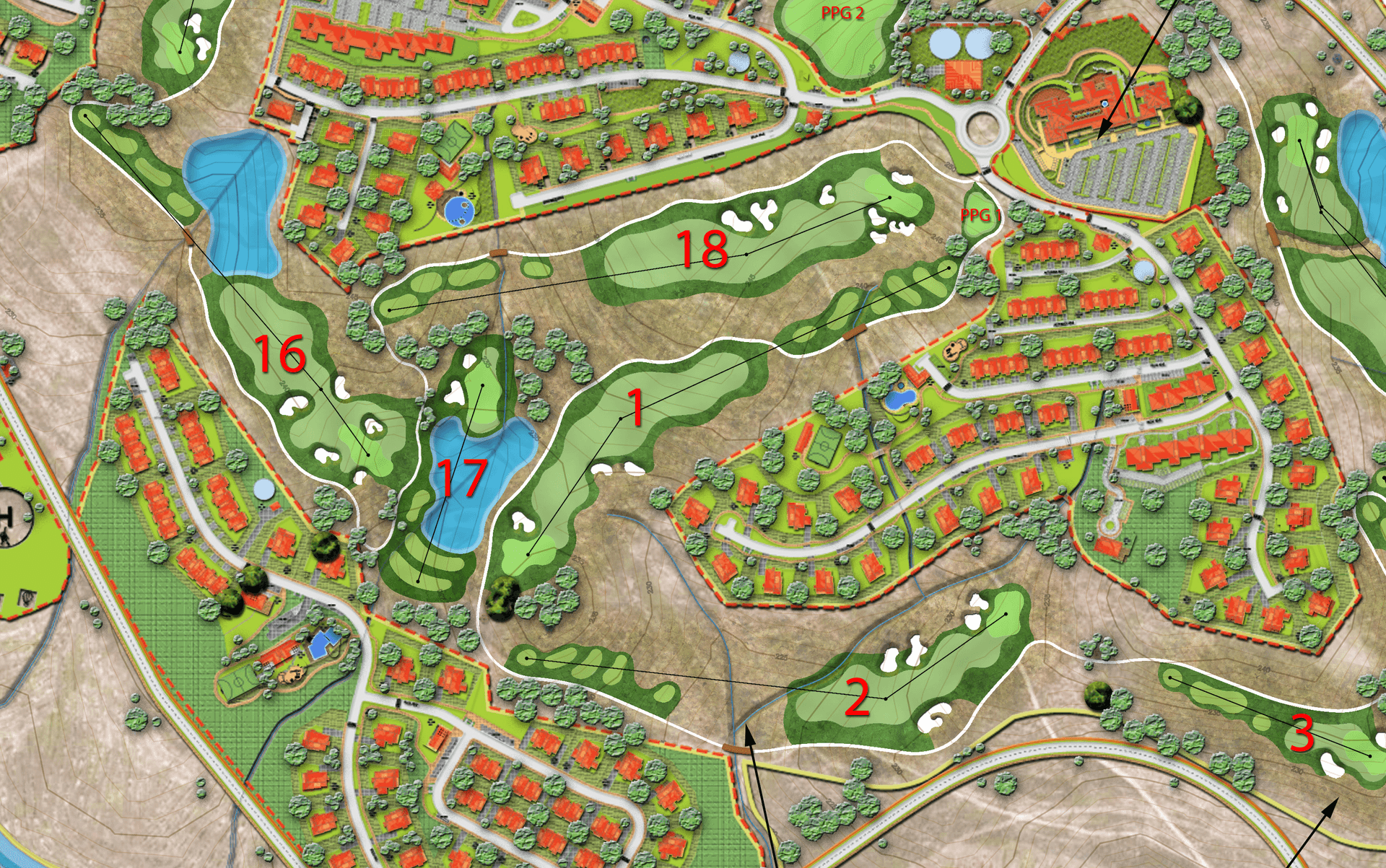 Master Plan by Jeffrey Danner, Golf Course Architect, California
